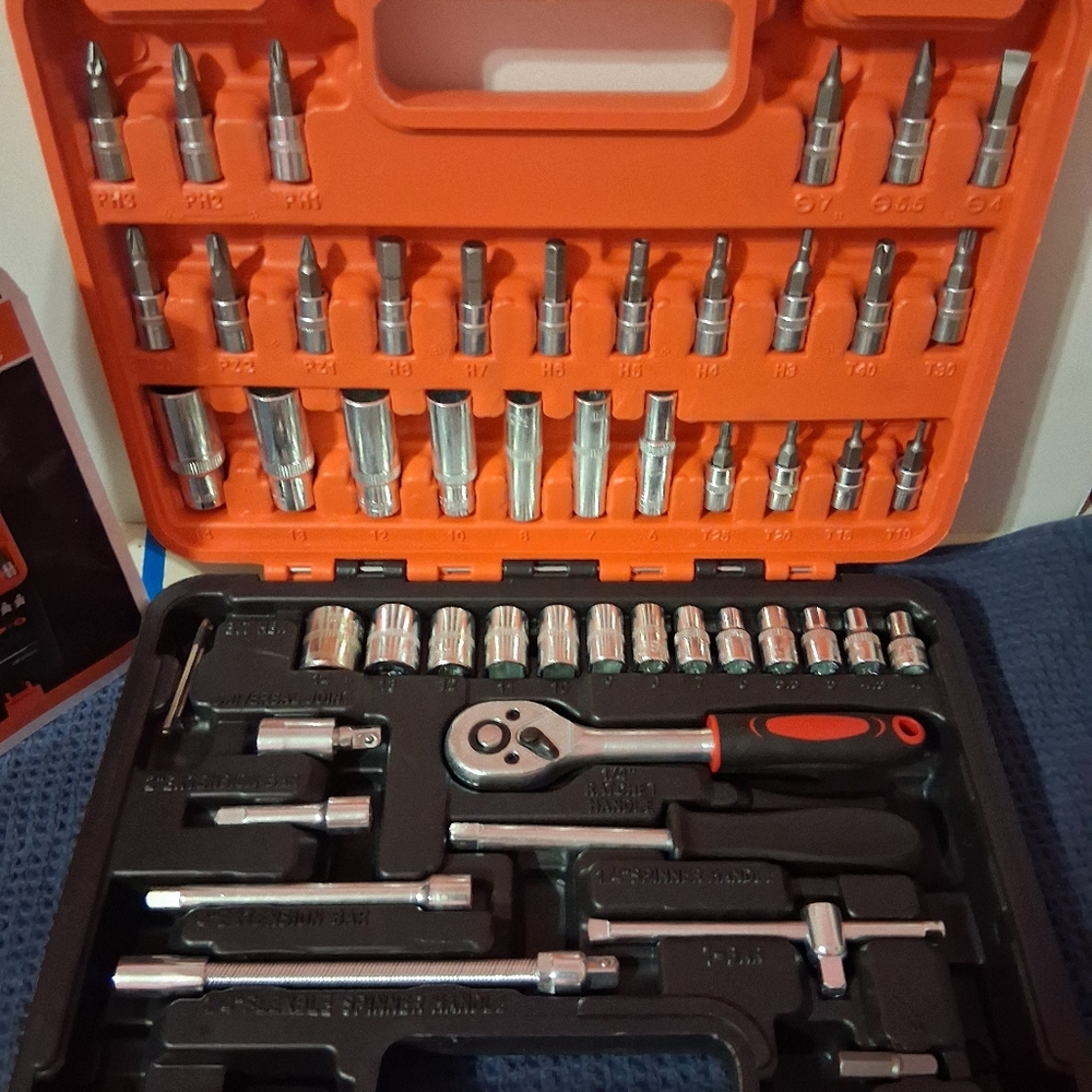 New 53pc Drive Socket & Bit Set - Picture 2 of 5